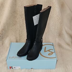 Life Stride Felicity Women's Knee High Black Boots